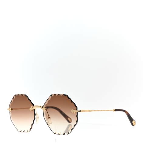 CHLOE Rosie Bevelled Round Sunglasses CE143S 